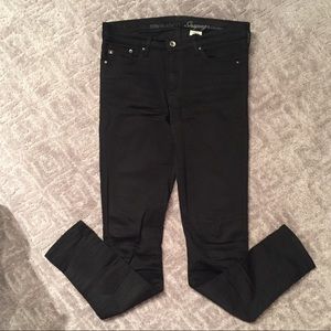 LADIES H&M Black Shaping Skinny Jeans sz 30